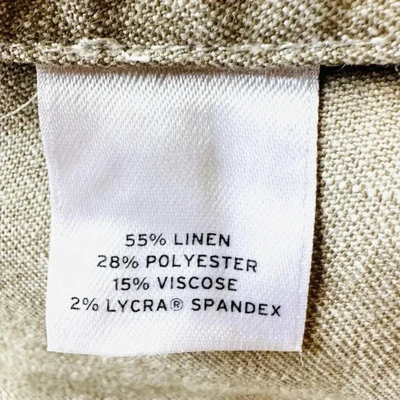 HALOGEN Women Long Sleeve One-Button Collared Pocket Tan Career Jacket Sz Small - Picture 12 of 13